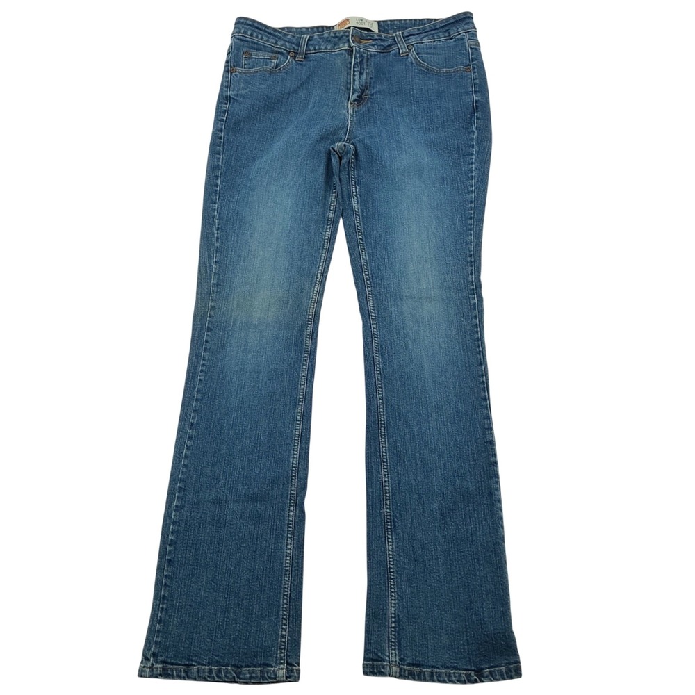 Vintage Route 66 Low Rise Bootcut Jeans Womens 14L Blue Denim Y2K